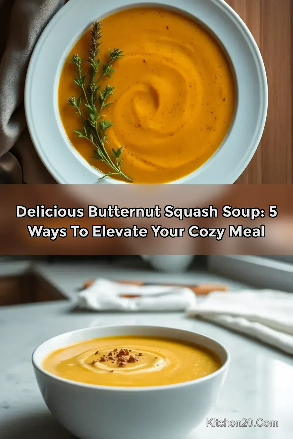 Creamy Butternut Squash Soup with a Touch of Spice -…