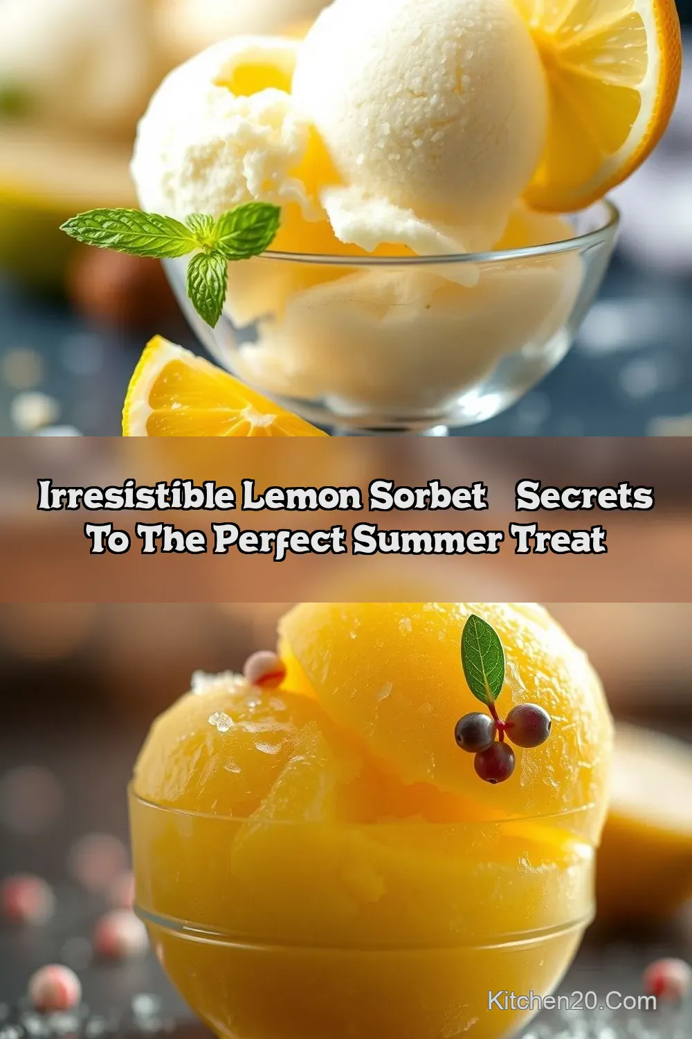 Easy &amp; Zesty Lemon Sorbet Recipe: A Simple Refreshing&hellip;