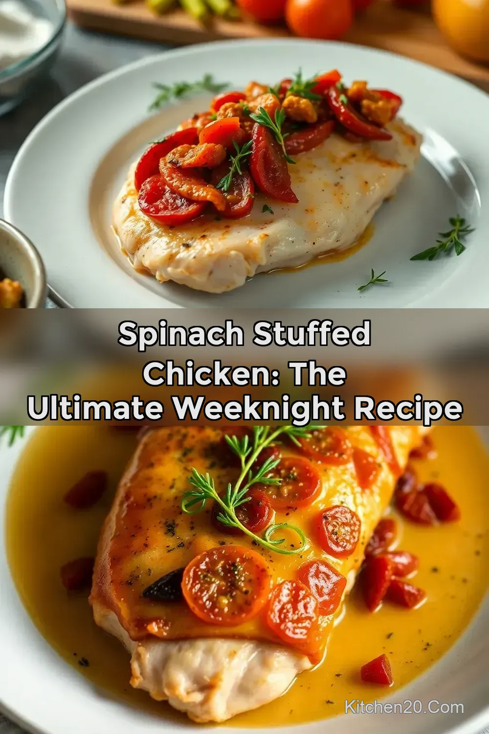 Juicy Sun-Dried Tomato Stuffed Chicken Breast - So Easy! -…