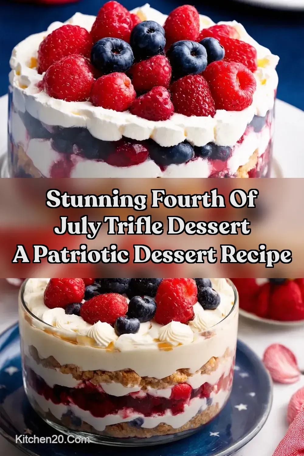 StarSpangled Berry Trifle My Easy 4th of July Dessert…