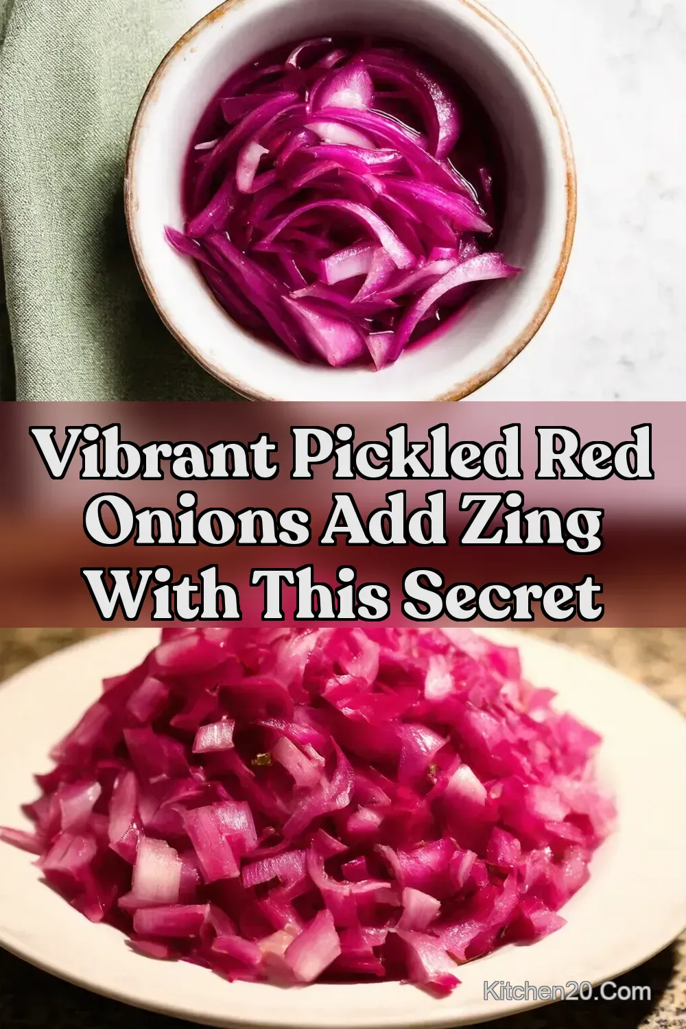How To Make QuickPickled Red Zingy Onion Recipe - Kitchen20