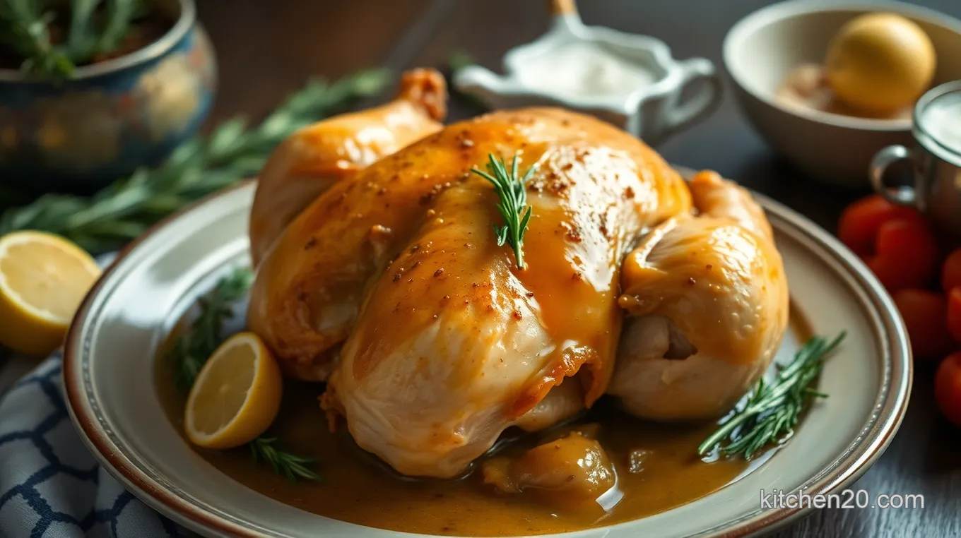 Classic Roast Chicken and Homemade Gravy