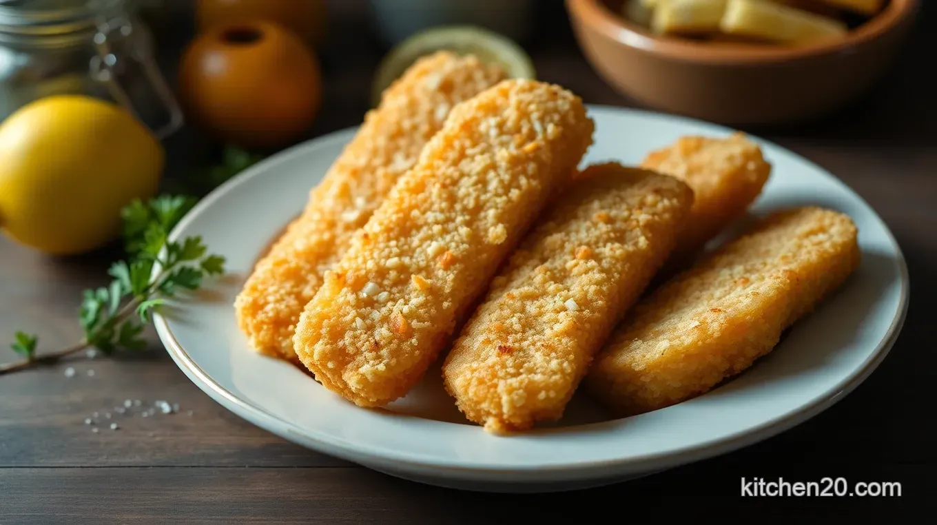 Crispy Homemade Fish Sticks Recipe: A Healthier Take On A Classic Crispy Homemade Fish Sticks with Tartar Sauce