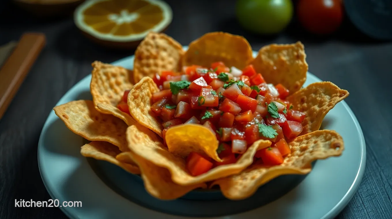 Crispy Homemade Tortilla Chips with Fresh Tomato Salsa: A Family Favorite Crispy Homemade Tortilla Chips with Fresh Tomato Salsa