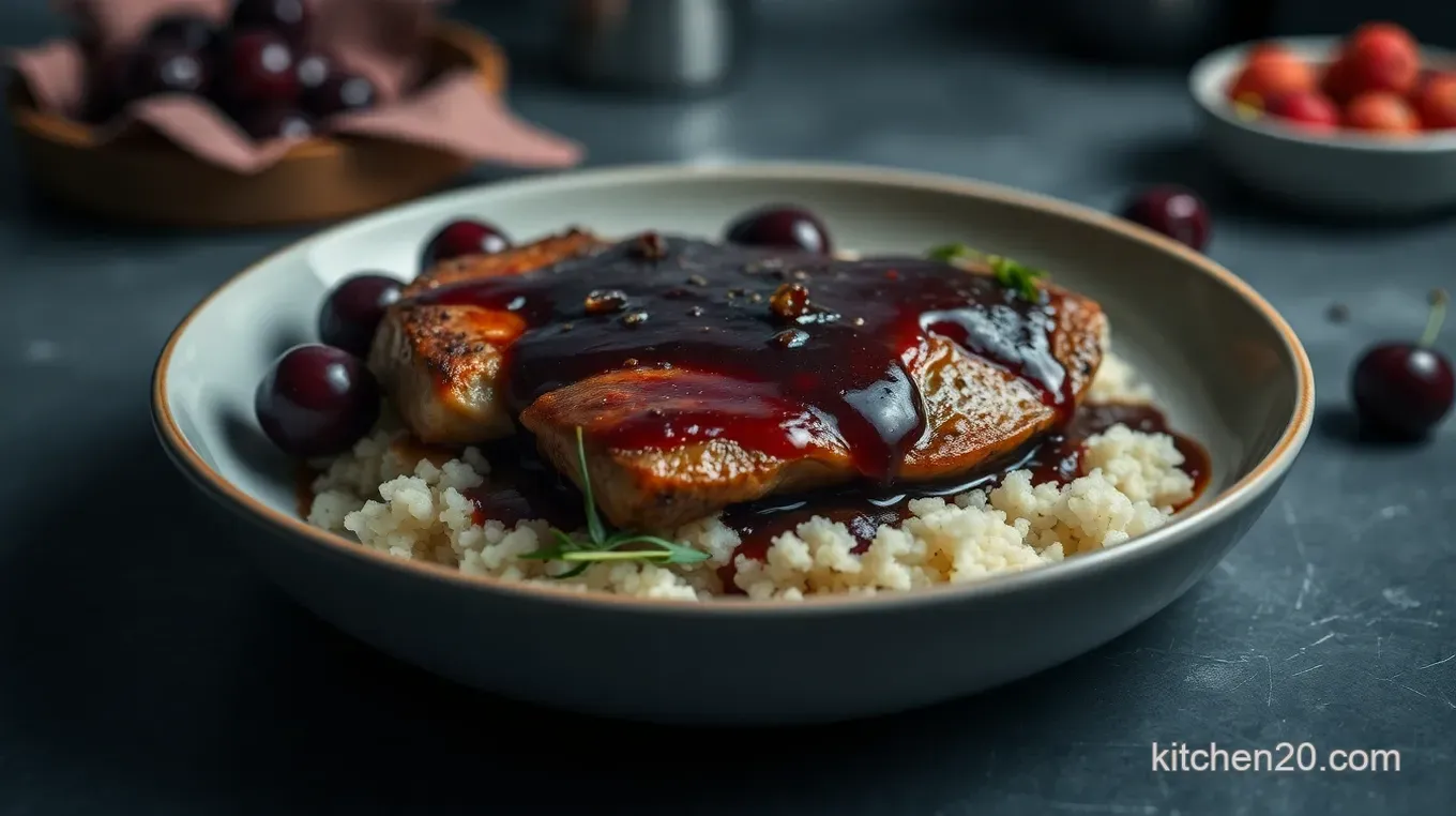 How to Cook Duck Breast: Crispy Skinned Duck Breast with Cherry Port Sauce Crispy Skinned Duck Breast with Cherry Port Sauce