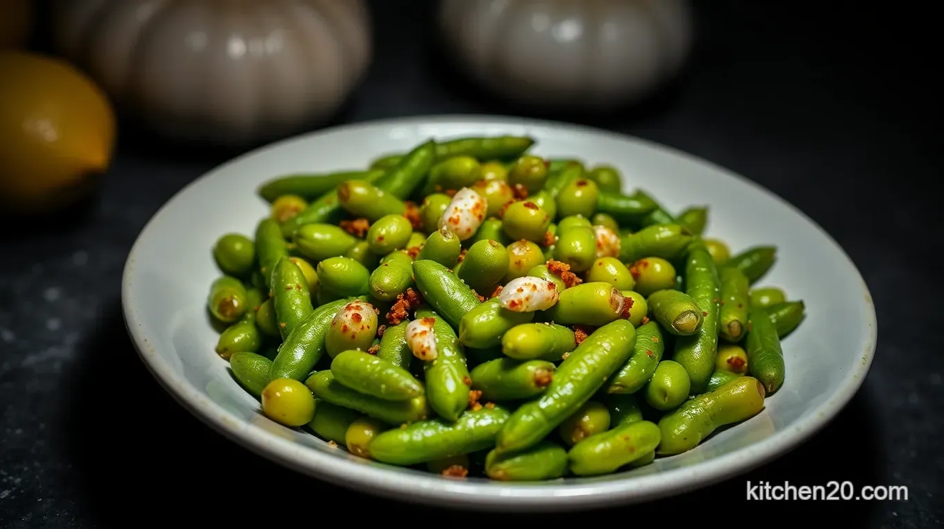Easy & Zesty Edamame Recipe: Savory Garlic Snack with a Kick Savory Garlic Edamame with a Kick