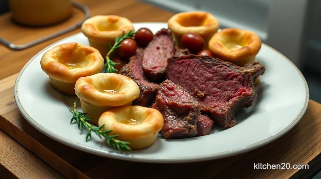 Simple Roast Beef and Mini Yorkshire Puddings