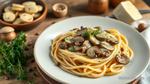 Cook Creamy Mushroom Linguine in 20 Minutes