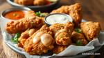 Fried Chicken Wings with Italian Dressing