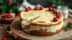 No Bake Cheesecake with Christmas Cake Delight