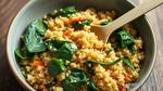 Stir-Fry Quinoa with Healthy Spinach