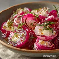 The Speedy Scandi Bright Brassy Quick Pickled Red Onions Recipe