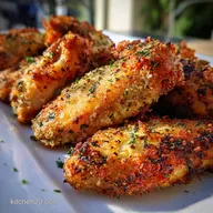Air Fryer Parmesan Crusted Chicken Wings: Crispy & Golden