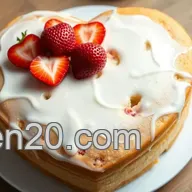 Love in Every Slice: Bake Heart-Shaped Cake with Strawberries