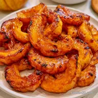 Baked Delicata Squash with Maple Syrup