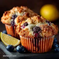 Best Blueberry Muffins Recipe Bakery Domes with Lemon Crumb