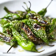 Blistered Shishito Peppers with Sesame-Lime Drizzle