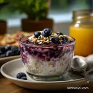 Blueberry Overnight Oats Overnight Prep Creamy