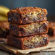 Fudgy Brown Butter Banana Bread Bars Faster Than a Loaf