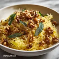 Spaghetti Squash with Brown Butter, Sage Parmesan Easy Recipe