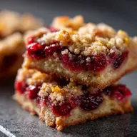 Cranberry Crumble Bars Recipe: Browned Butter Orange Zest