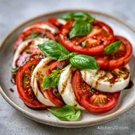 Caprese Salad With Fresh Basil for 4