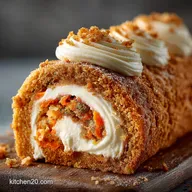 Cream Cheese Filled carrot cake roll My Best Recipe