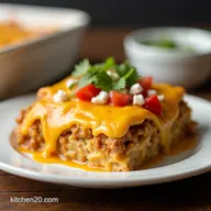 Easy Cheesy Chicken Taco Casserole Recipe Comfort in a Bake