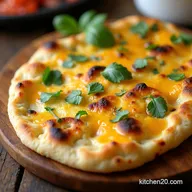 Best Cheesy Garlic Naan Bread Recipe Soft Pillowy