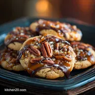 Chewy Caramel Pecan Turtle Cookies Ultimate Holiday Showstopper