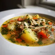 Comforting Chicken Soup with Potatoes in 60 Minutes