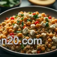 Chickpea Feta Salad Bulgur Wheat: My Go-To Mediterranean Lunch