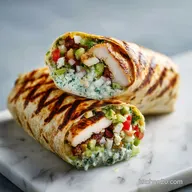 Chipotle Ranch Grilled Chicken Burrito for 4 Servings