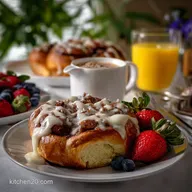 Christmas Morning Breakfast Idea with Cinnamon Rolls