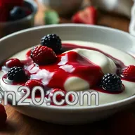 Classic Italian Panna Cotta with Berry Sauce - A Simple Delight