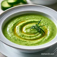 Cold Cucumber Soup with Greek Yogurt