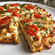 Mouthwatering Cottage Cheese Chicken Crust Pizza: Crispy Baked