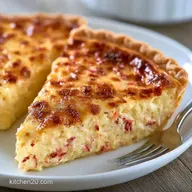 Crab Swiss Quiche for 8 Servings
