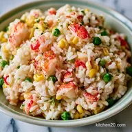 Creamy Crab Rice Salad for 8 Servings