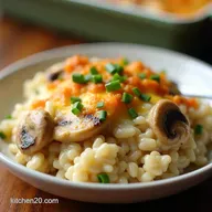 Ultimate Creamy Mushroom Chicken and Rice Casserole Bake