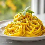 Creamy Pumpkin Alfredo in 20 Minutes with Sage Butter