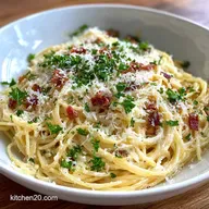 Spaghetti Carbonara Recipe for 4 Servings