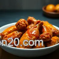 Easy Crispy Baked Chicken Wings Recipe with Spicy Honey Glaze