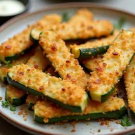 OvenBaked Parmesan Zucchini Crispy Healthy Dinner Side