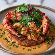 Crispy Rice Spicy Crab for 4 Servings