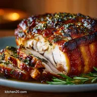 Roast Turkey: The Secret to Crispy Skin and Moist Herb-Butter Meat