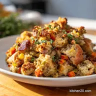 Chicken and Stuffing Slow-Cooked for 6 Servings