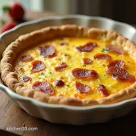 Easy Bacon Cheese Crustless Quiche Recipe No Pastry Panic
