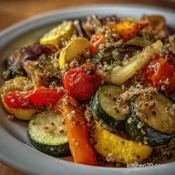 Daniel Fast Recipe with Roasted Vegetables: Nutty Quinoa