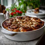 Cinnamon Roll Casserole: Velvety Bread Pudding Style